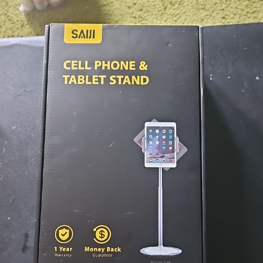 Silver Cell Phone & Tablet Stand